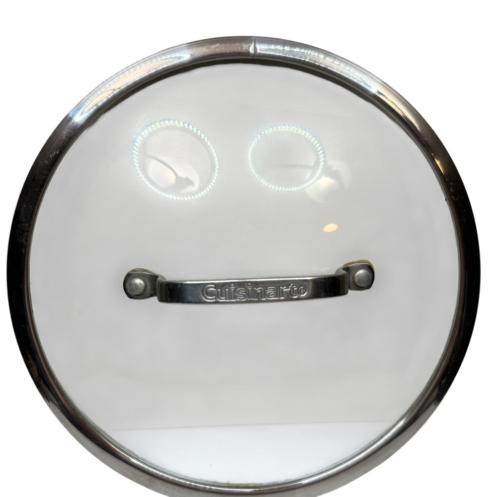 Cuisinart Tempered Glass Cookware Lid Replacement Pot Cover Stainless Steel Trim